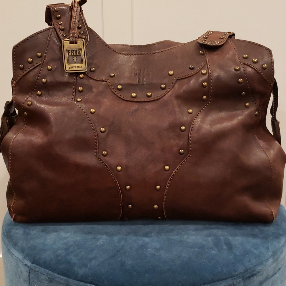 Frye studded handbag